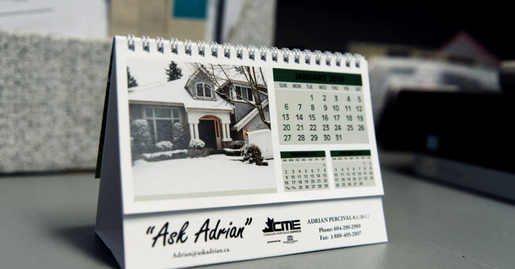 Custom printed calendars